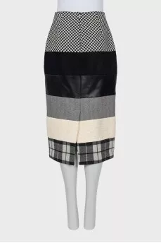 Combined fitted skirt