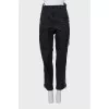 Men's trousers with zippers and lacing