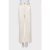 Beige high waist jeans