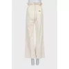 Beige high waist jeans