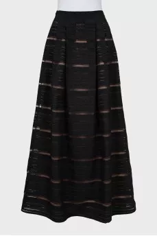 Fluffy maxi skirt