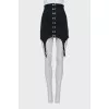 Skirt decorated with hooks