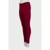 Red leggings