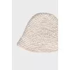 Knitted panama hat in white