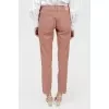 Pink Textured Pants