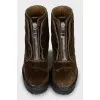 Brown velour boots