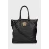 Leather Medusa bag