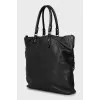Leather Medusa bag