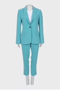 Blue suit of jacket and trousers