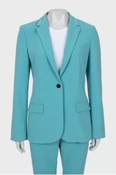 Blue suit of jacket and trousers
