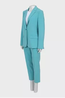 Blue suit of jacket and trousers
