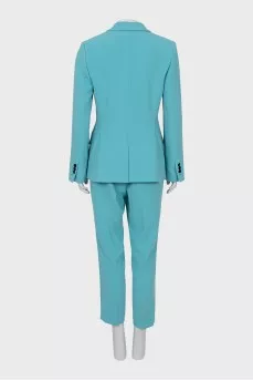 Blue suit of jacket and trousers