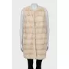 Mink and cashmere fur vest