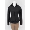 Black blouse with corset