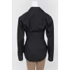 Black blouse with corset