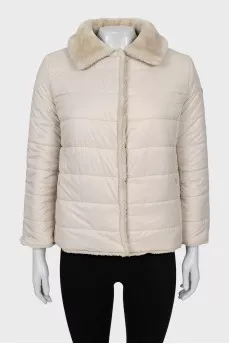 Reversible jacket with buttons