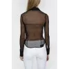 Translucent black blouse