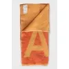 Two-tone scarf with brand logo