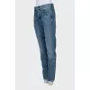 Tapered fit jeans with tag