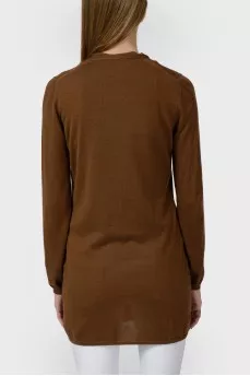 Knitted brown cardigan