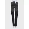 Jeans with buttons and tag