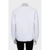 Sweatshirt with embroidery and perforation