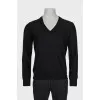 Men's black pullover