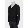 Men's black pullover