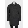 Men's grey wool coat