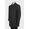Men's grey wool coat