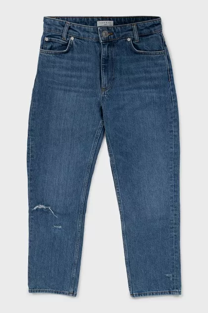 Ripped high waist jeans