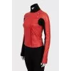 Red leather jacket