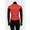 Red leather jacket