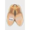 Yellow leather shoes