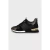 Run Away Sneakers with Gold Decor