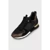 Run Away Sneakers with Gold Decor