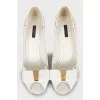 Shoes decorated with bows