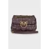 Purple eco-leather bag