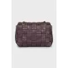 Purple eco-leather bag