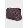 Purple eco-leather bag