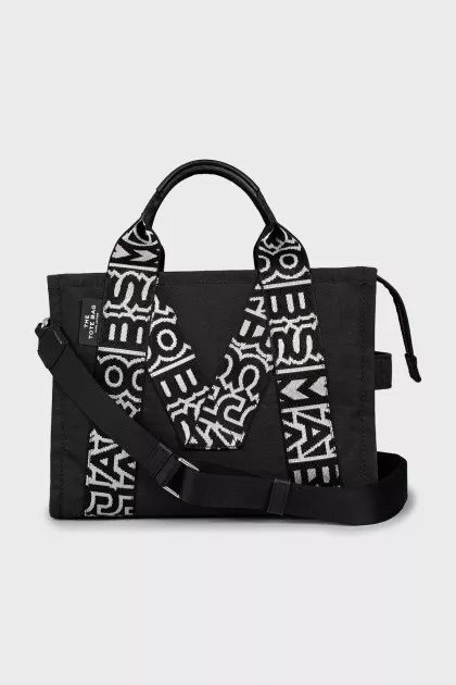Signature print tote bag