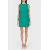 Green dress of free cut