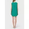 Green dress of free cut
