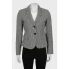 Black and white jacket with a small print