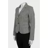 Black and white jacket with a small print