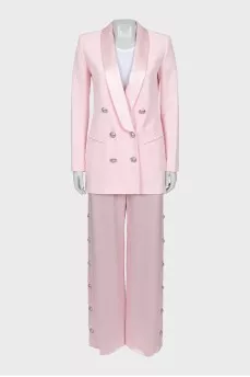 Pink suit with trousers