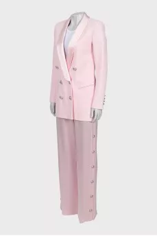 Pink suit with trousers