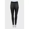 Skinny fit leather leggings