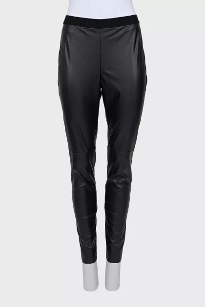 Skinny fit leather leggings