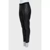 Skinny fit leather leggings